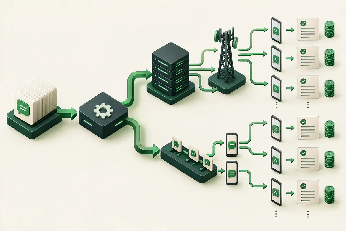 Illustration for How provider capabilities shape bulk SMS